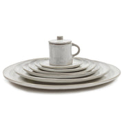 La Mere Off-White 9.8" L Deep Plate or Soup/Serving Bowl by Marie Michielssen for Serax Serax 