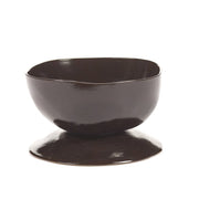 La Mere Ebony 8.1" Footed High Bowl L by Marie Michielssen for Serax Serax 