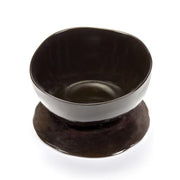 La Mere Ebony 8.1" Footed High Bowl L by Marie Michielssen for Serax Serax 