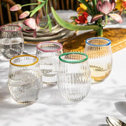 Juliska Nell Stemless Wine Glass, 4.5"