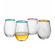 Juliska Nell Stemless Wine Glass, 4.5"