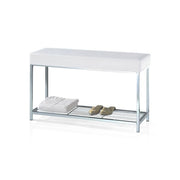 DW67 Spa or Bath Bench with Shelf, 20.5"H by Decor Walther