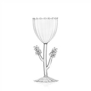 Ichendorf Milano Botanica Clear Stemmed Glass, Assorted Flowers, 9.5 oz.