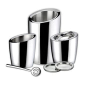 Boheme Ice Bucket, Stainless Steel, 6.5" by Couzon