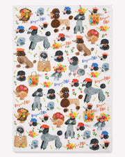 Ooh La La Poodles Cotton Tea or Kitchen Towel