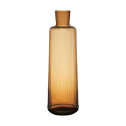 Bembo Glass Tall Carafe, 38 oz, Pleat by Match Pewter