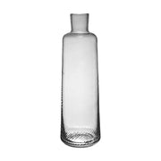 Bembo Glass Tall Carafe, 38 oz, Twist by Match Pewter