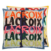 Lacroix Crossing Multicolore 18" Square Throw Pillow by Christian Lacroix