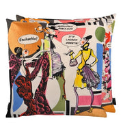 Lacroix Gossip Multicolore 20" Square Throw Pillow by Christian Lacroix