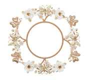 Papillon Charger in Ivory & Gold, Set of 2 by Kim Seybert