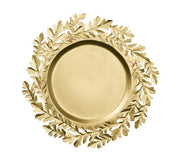 Gilded Leaves Charger in Gold, Set of 4 by Kim Seybert