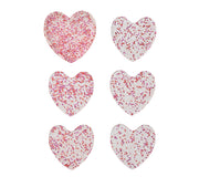 Sweetheart Coasters in Pink & Red, Set of 6 by Kim Seybert