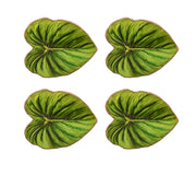 Tropicana Coasters in Green, Set of 4 by Kim Seybert