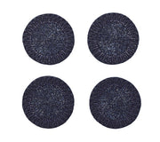 Palisade Coaster in Navy, Set of 4 in a Gift Bag by Kim Seybert