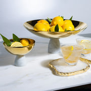 Coluna Carrara Marble Nut or Snack Bowl by ANNA New York