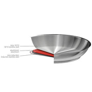 Strate Stainless Steel Frying Pan by Cristel
