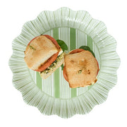 Cabana Stripe Melamine Dinner Plate Assorted, Set of 4 by Juliska