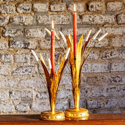 Juliska Forest Walk Wheat Candlestick Holder, Gold
