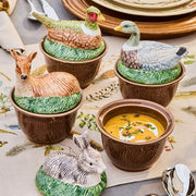 Juliska Forest Walk Deer Bowl with Lid