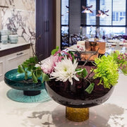 Circle Art Glass Crystal Centerpiece by Vista Alegre