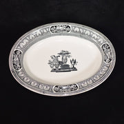 Antique Serving Dish on Pedestal, 11.25", c. 1868 Plates Amusespot 