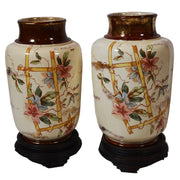 Antique Pair of English Japonisme Vases, c. 1885. Amusespot 