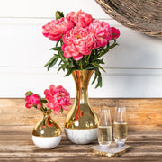 Anna New York Dual Carrara Marble 12" Vase