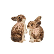 Juliska Clever Creatures Bunny Salt and Pepper, Set of 2, Napoleon & Josephine