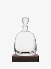 LSA International Islay Whiskey Decanter & Walnut Base, 34 oz.