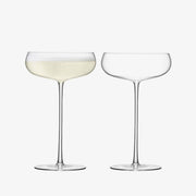 LSA International Wine Culture Champagne Saucer, 11 oz., Set of 2