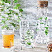 LSA International Gio Glass Carafe & Cork Stopper, 46 oz.