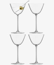 LSA International Borough Martini Glass, Set of 4, 7 oz.