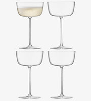 LSA International Borough Cocktail Saucer, Set of 4, 8 oz.