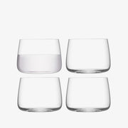 LSA International Metropolitan Stemless Glass, 12 oz, Set of 4