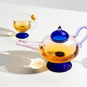 Ichendorf Milano Sogni D'oriente Pink Teapot with Blue Lid