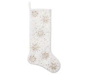 Kim Seybert Crystal Frost Stocking in White, Gold & Silver