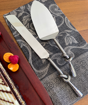 Helyx Cake Knife & Server Set, Stainless Steel by Mary Jurek Design