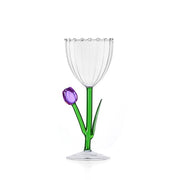Ichendorf Milano Botanica Tulip Optic Stemmed Glass, 9.5 oz