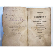 A Series of Sermons on The Divinity of Christ by Thomas Robbins, 1820. Amusespot 
