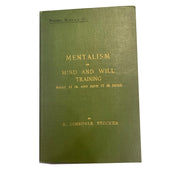 Mentalism or Mind and Will Training by R. Dimsdale Stocker, 1905. Amusespot 