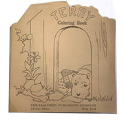 Doggie Terry A Book to Color, Saalfield Publishing, 1943 Amusespot 