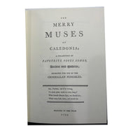 The Merry Muses of Caledonia by Robert Burns; Signed by G. Ross Roy Amusespot 