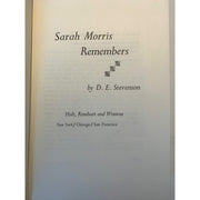 Sarah Morris Remembers by D.E. Stevenson First Edition Amusespot 
