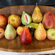 Pear Italian Carrara Marble Stone Fruit