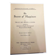 The Secret of Happiness: Manuals of Occultism Vol. 3 by Irving Cooper Amusespot 