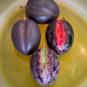 Plum Italian Carrara Marble Stone Fruit