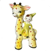 Vintage Ucagco Japan Giraffe with Pixie Figurine