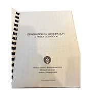 Generation to Generation A Family Cookbook, Orange County Buddhist Church