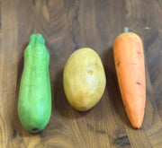 Zucchini Italian Carrara Marble Stone Fruit and Vegetables