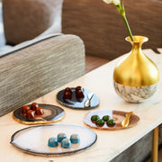 Anna New York Ita Cheese Plate and Forma Cheese or Butter Spreader